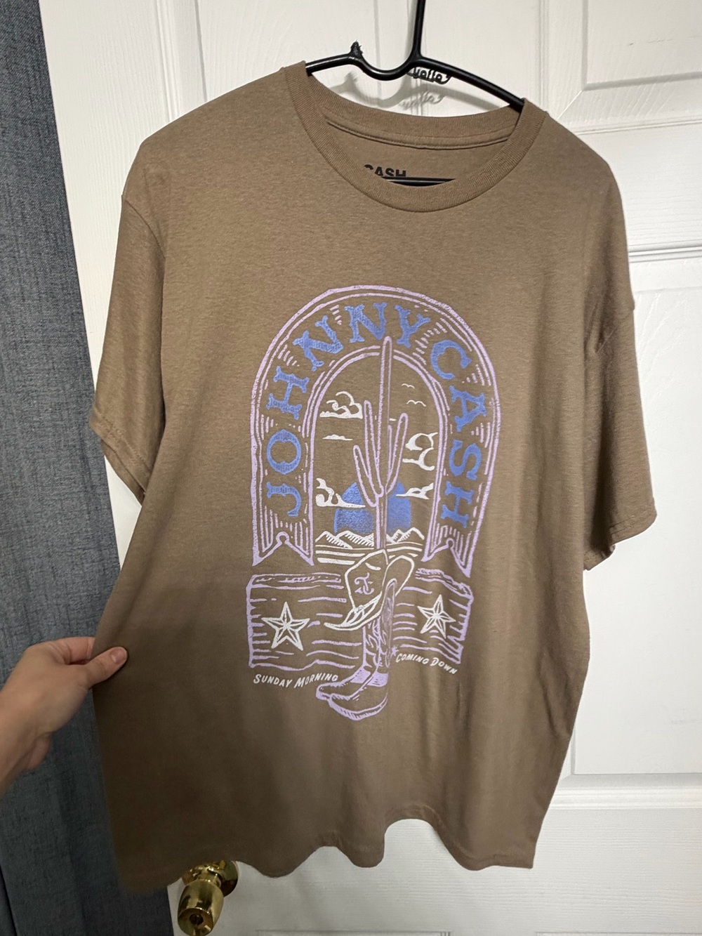 Ash Brown Johnny Cash Graphic Tee